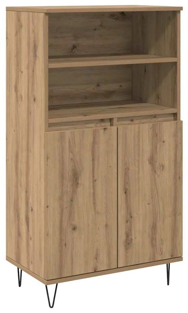 vidaXL Highboard Καφέ 60 x 36 x 110 εκ. Επεξεργασμένο ξύλο
