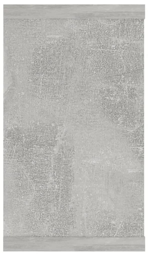 Ράφια Κύβοι Τοίχου 2 τεμ. Γκρι Σκυρ. 80x15x26,5 εκ. Μοριοσανίδα - Γκρι