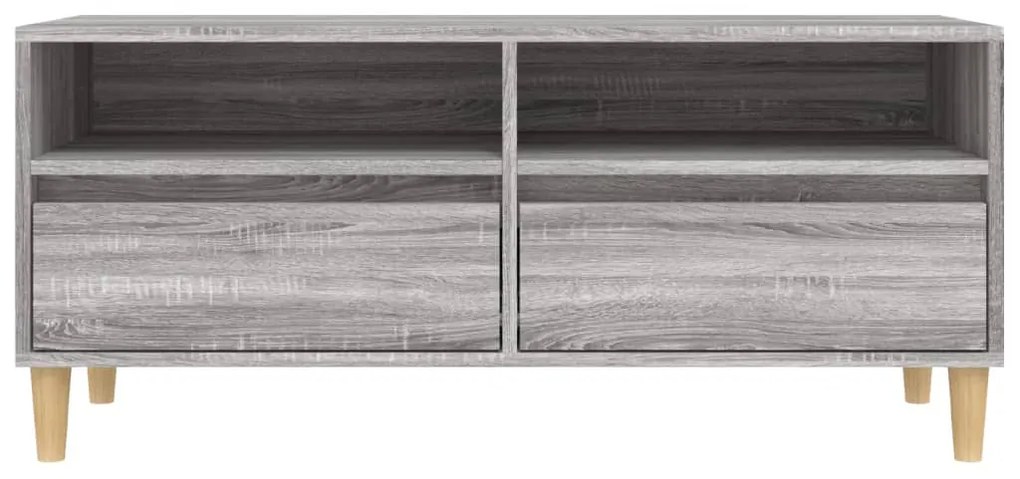 vidaXL Έπιπλο Τηλεόρασης Γκρι Sonoma 100x34,5x44,5 εκ. Επεξεργ. Ξύλο