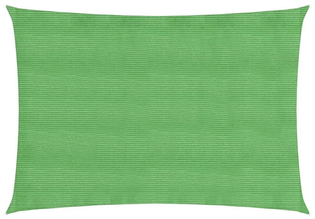 vidaXL Πανί Σκίασης Ανοιχτό Πράσινο 3,5 x 5 μ. από HDPE 160 γρ./μ²