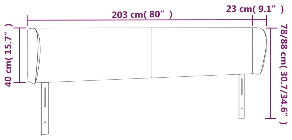 ΚΕΦΑΛΑΡΙ ΜΕ ΠΤΕΡΥΓΙΑ TAUPE 203 X 23 X 78/88 ΕΚ. ΥΦΑΣΜΑΤΙΝΟ 3116890