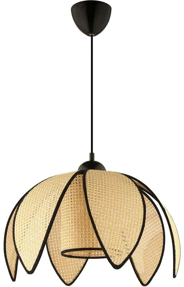 Φωτιστικό Οροφής 433NUV1170 Φ26x70cm 1xE27 40W Cream-Black Opviq