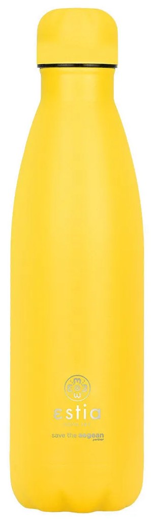 Estia 01-18078 Save the Aegean Μπουκάλι Θερμός Burnt Yellow, 500ml