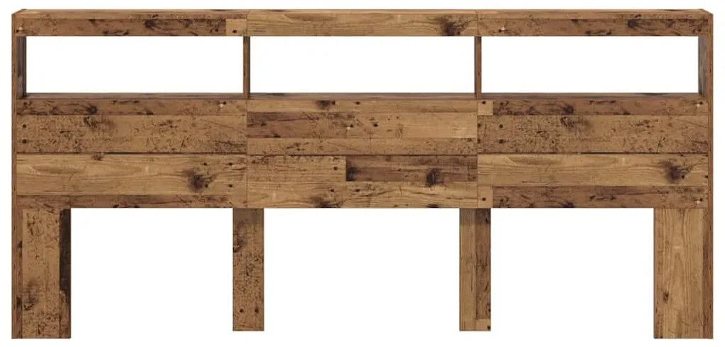 vidaXL Κεφαλάρι Παλιό Ξύλο 220 x 17 x 102 cm Επεξεργασμένο ξύλο