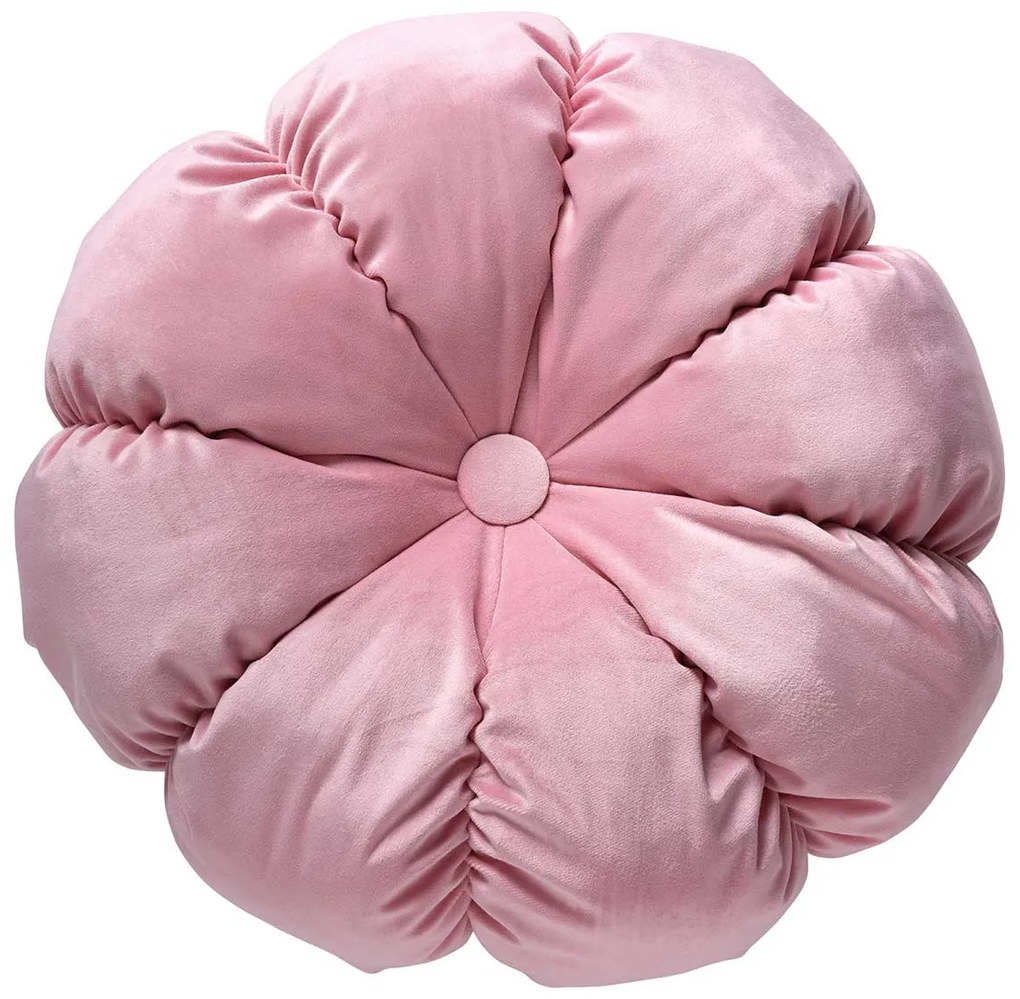 Βελουτέ Διακοσμητικό Μαξιλάρι (Φ45) Das Home Cushions 0265 Pink