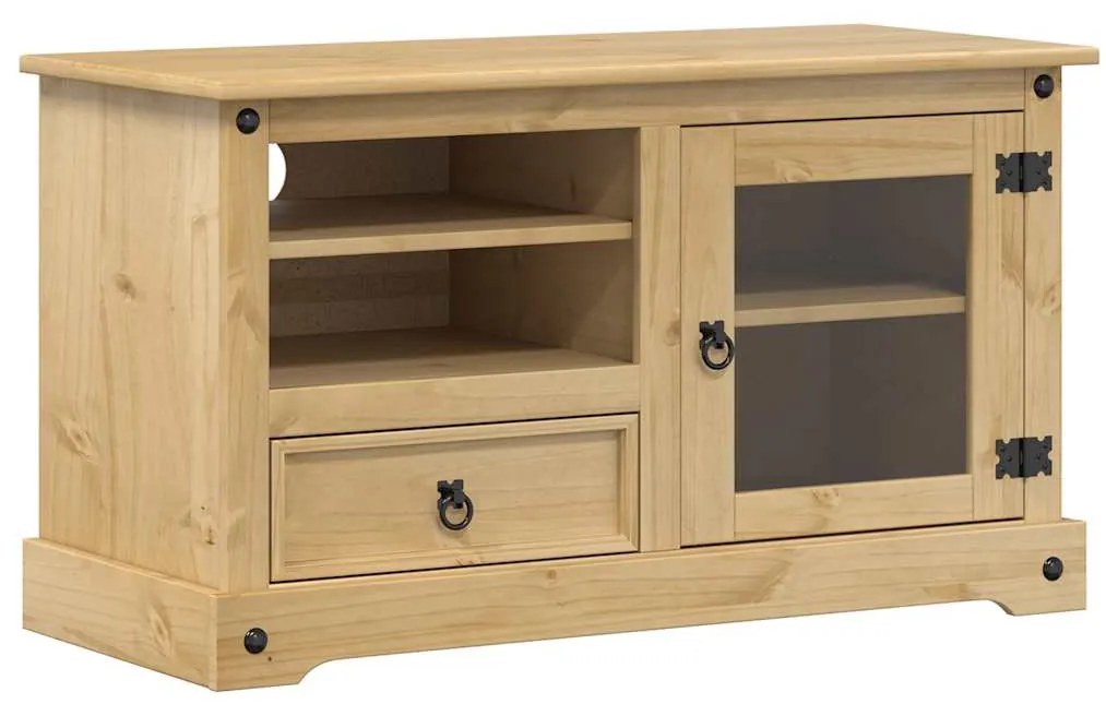vidaXL Έπιπλο Τηλεόρασης Corona 100x45x58 εκ. από Μασίφ Ξύλο Πεύκου