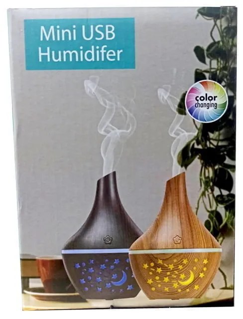 Αρωματιστής Υγραντήρας 250ml AJ-21005 - Mini USB humidifier