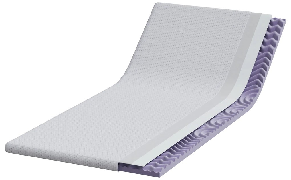 vidaXL Στρώματα Λευκό 120 x 200 cm 100% ύφασμα πολυεστέρα με τζακάρ