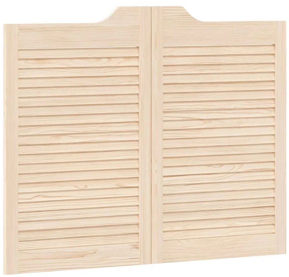 vidaXL Ανοιγόμενες πόρτες περσίδες 2 ζευγών 80x100 cm μασίφ ξύλο πεύκο