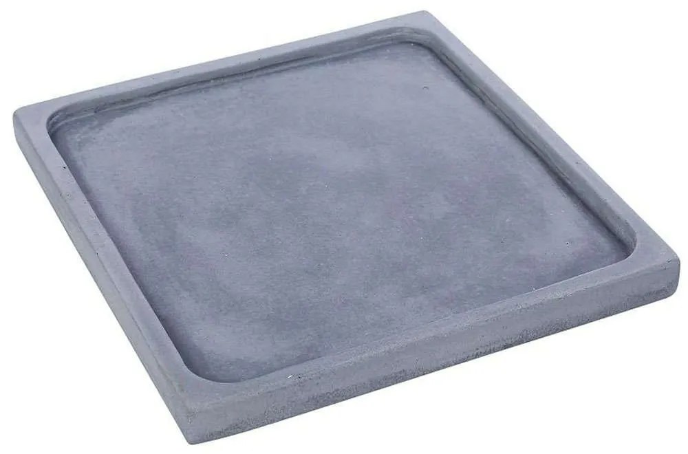 Διακοσμητική Πιατέλα Τετράγωνη TZU102 22x22x2cm Light Blue Espiel Cement