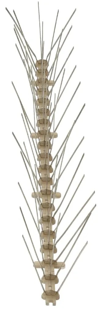 vidaXL Απωθητικές Ακίδες Περιστεριών 5 Σειρών Σετ των 6 3 μ. Πλαστικές