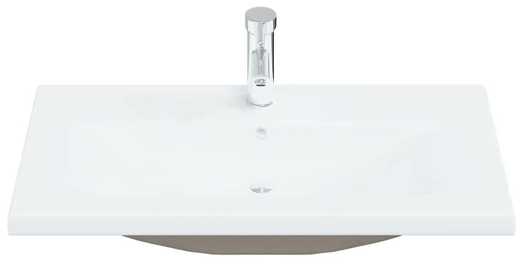 vidaXL Σετ Επίπλων Μπάνιου 3 pcs Μαύρη δρυς 80 x 38.5 x 45 cm