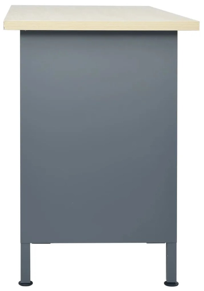 vidaXL Πάγκος Εργασίας Μαύρος 120 x 60 x 85 εκ. Ατσάλινος