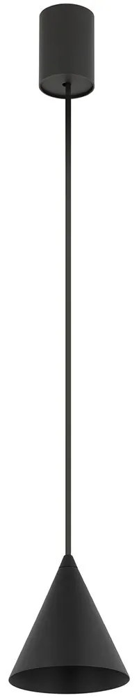 Φωτιστικό Οροφής Zenith XS 11452 11x130cm 10W 1xGU10 Black Nowodvorski