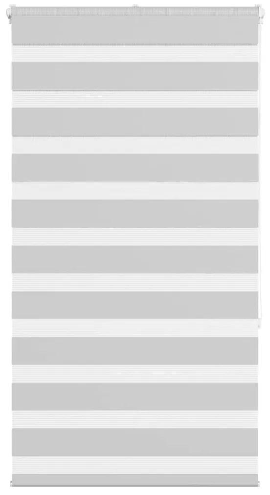 vidaXL Ζέβρα τυφλή Ανοιχτό Γκρι Πλάτος υφάσματος 65,9 εκ. Πολυεστέρας