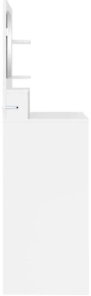 vidaXL Τραπέζια Ντυσίματος Κρεβατοκάμαρας Υψηλής γυαλάδας λευκό