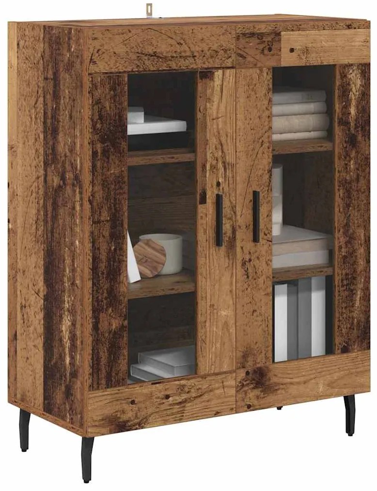 vidaXL Πλαϊνό γραφείο Παλιό Ξύλο 69,5 x 34 x 90 εκ. Επεξεργασμένο ξύλο