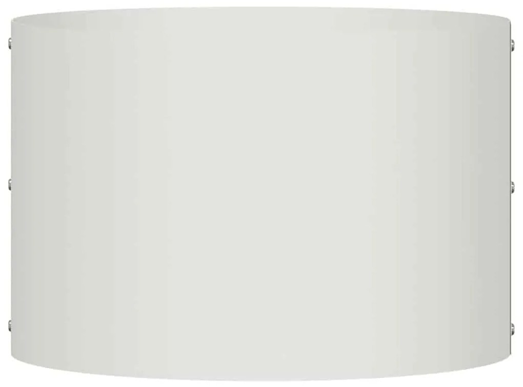 vidaXL Ζαρντινιέρες κήπου 5 pcs Λευκό 30 x 30 x 20 cm Ατσάλι