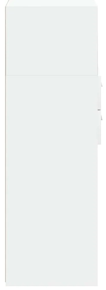 vidaXL Ντουλάπι Μαύρο 50x42,5x124 εκ. από Επεξεργασμένο Ξύλο