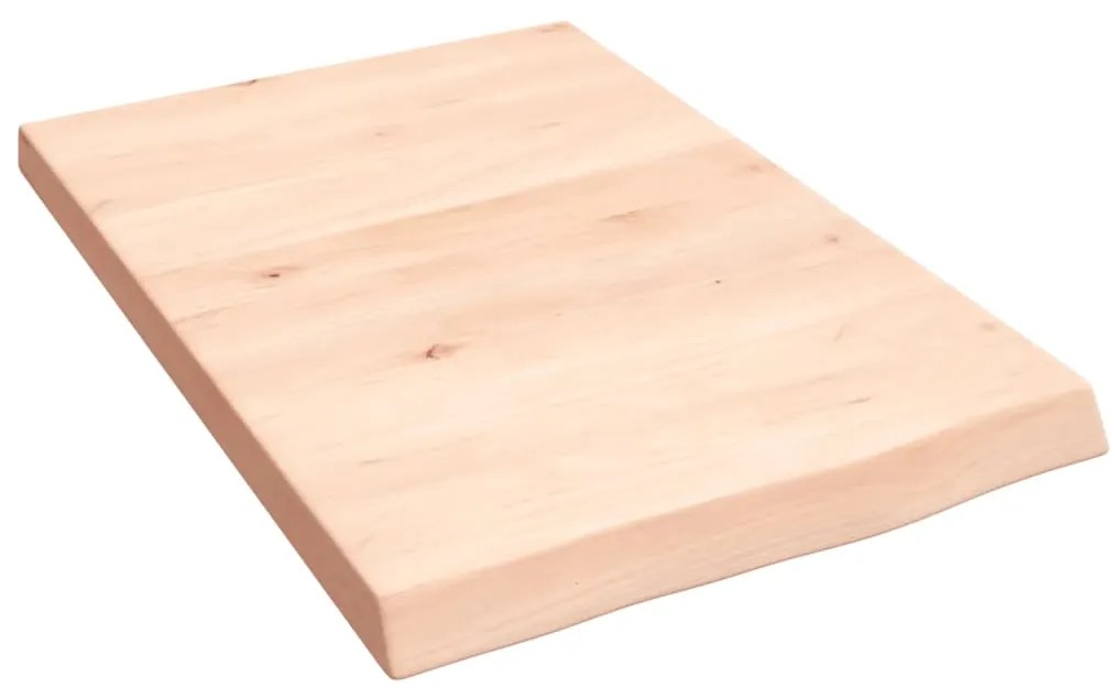 vidaXL Ράφι Τοίχου 40x60x(2-4) εκ. από Ακατέργαστο Μασίφ Ξύλο Δρυός