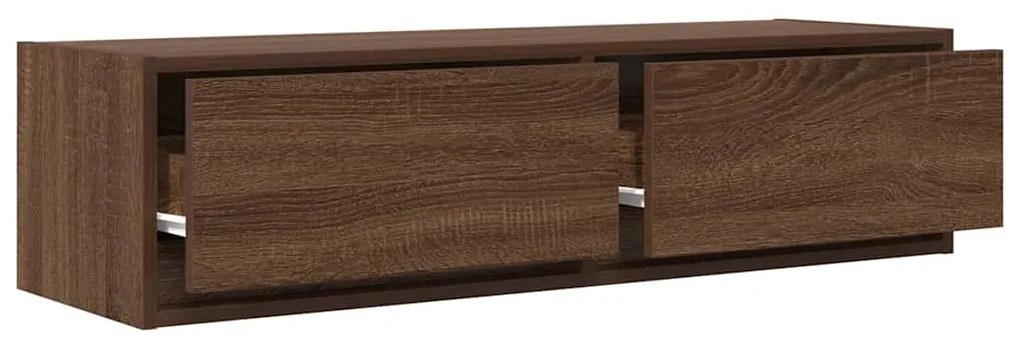 vidaXL Κάμπινγκ TV Καφέ Δρυς 100x31x25,5 εκ Επεξεργασμένο Ξύλο