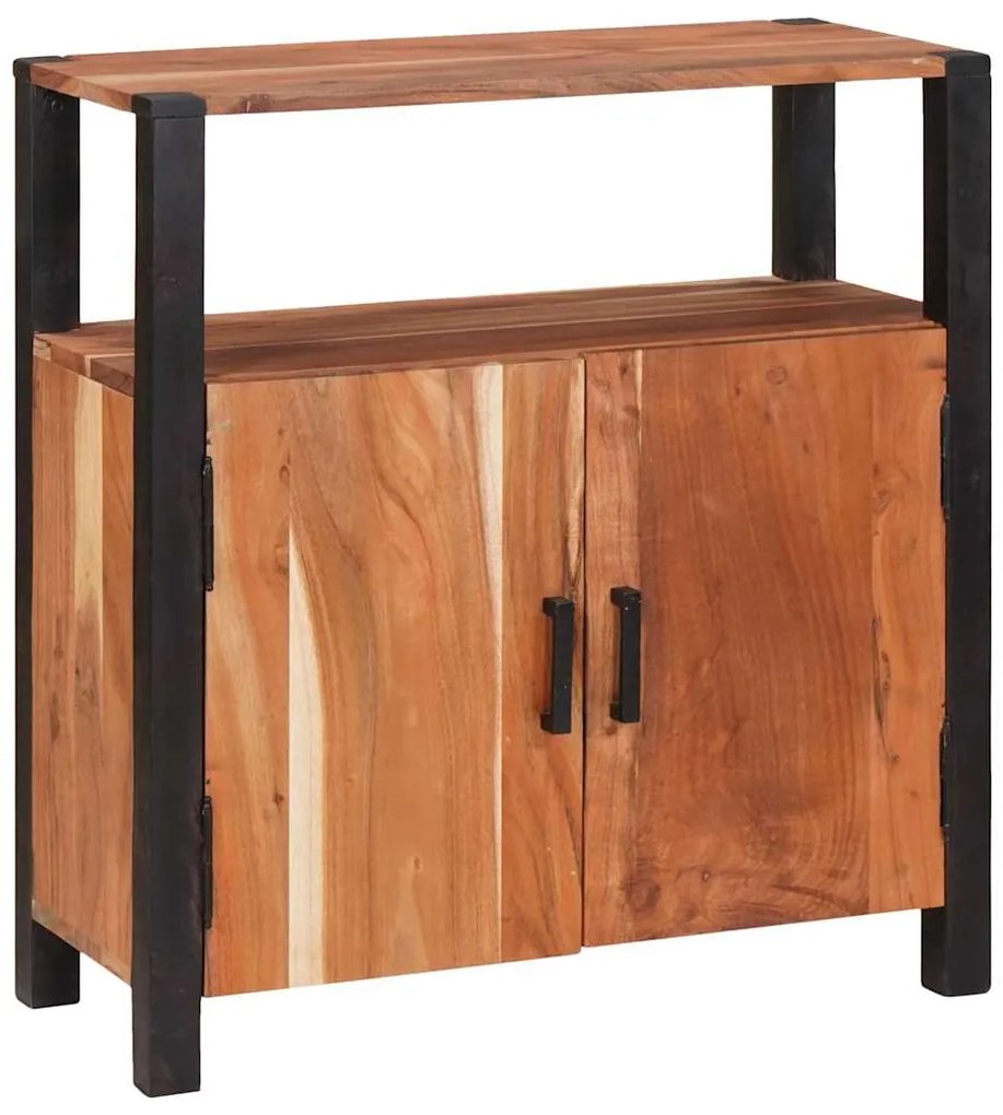 vidaXL Πλαϊνό γραφείο Καφέ 70 x 30 x 75 εκ Στερεό Ξύλο Ακακίας