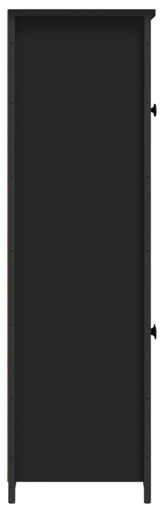 vidaXL Ντουλάπι Μαύρο 62x32x106,5 εκ. από Επεξεργασμένο Ξύλο