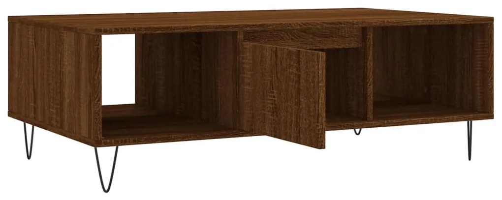 vidaXL Τραπεζάκι Σαλονιού Καφέ Δρυς 104x60x35 εκ. Επεξεργασμένο Ξύλο