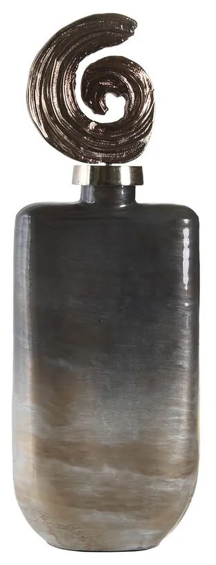 Βάζο DKD Home Decor 17 x 9 x 47 cm Κρυστάλλινο Αλουμίνιο Πολύχρωμο Σύγχρονη