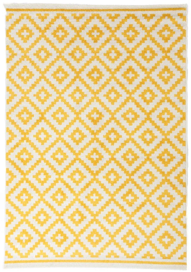 Χειμερινό χαλί μοντέρνο Decorista 1721 O Yellow 160 x 235