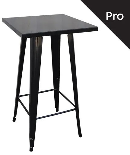 RELIX Τραπέζι Bar-Pro, Μέταλλο Βαφή Antique Black  60x60x101cm [-Μαύρο-] [-Μέταλλο-] Ε5203,10