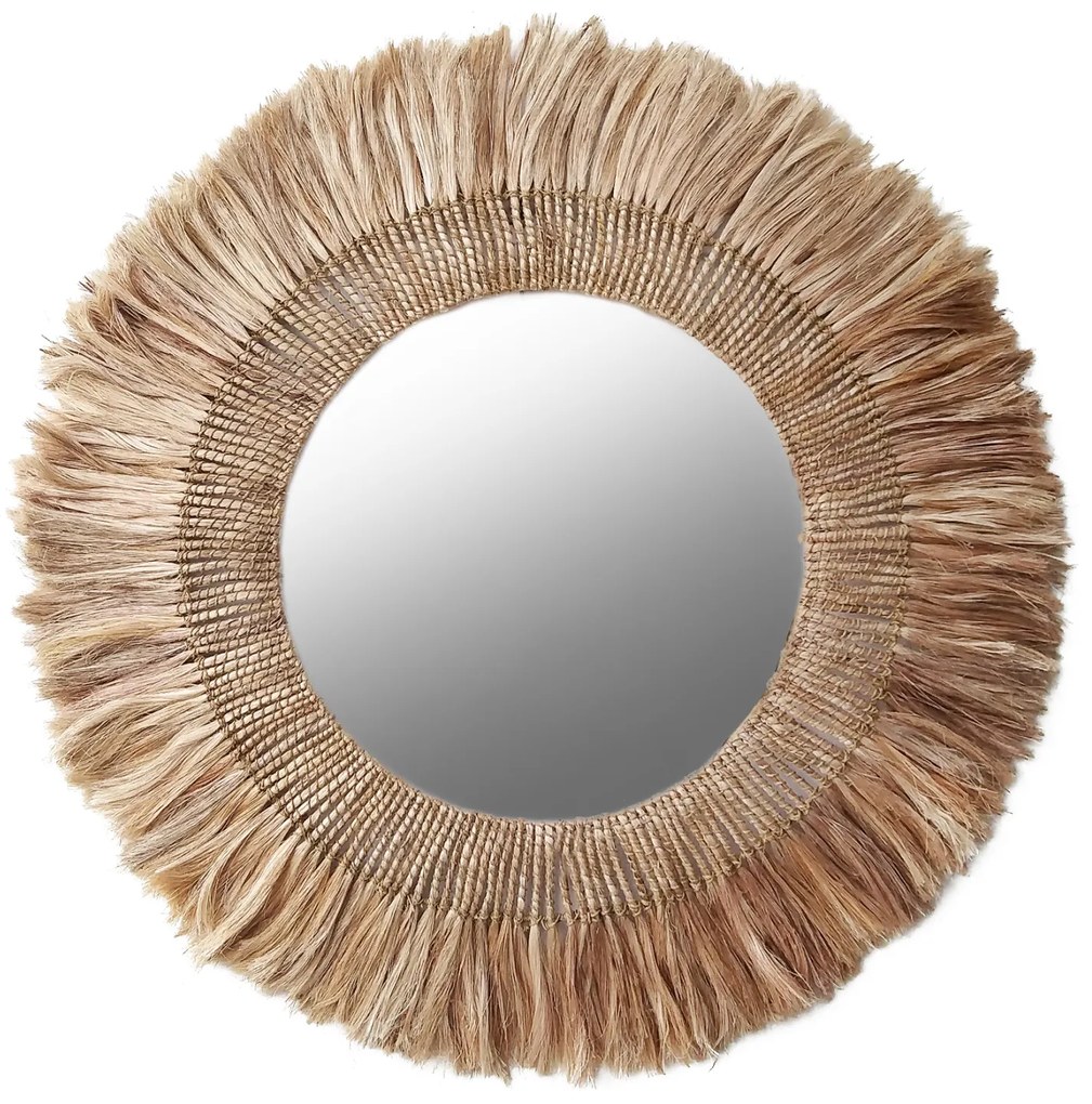 ΚΑΘΡΕΠΤΗΣ ΤΟΙΧΟΥ ΣΤΡΟΓΓΥΛΟΣ ΜΕ ΙΝΕΣ ΑΜΠΑΚΑ ΣΕ ΧΡΩΜΑ ΦΥΣΙΚΟ 70x4x90Yεκ.HM7804