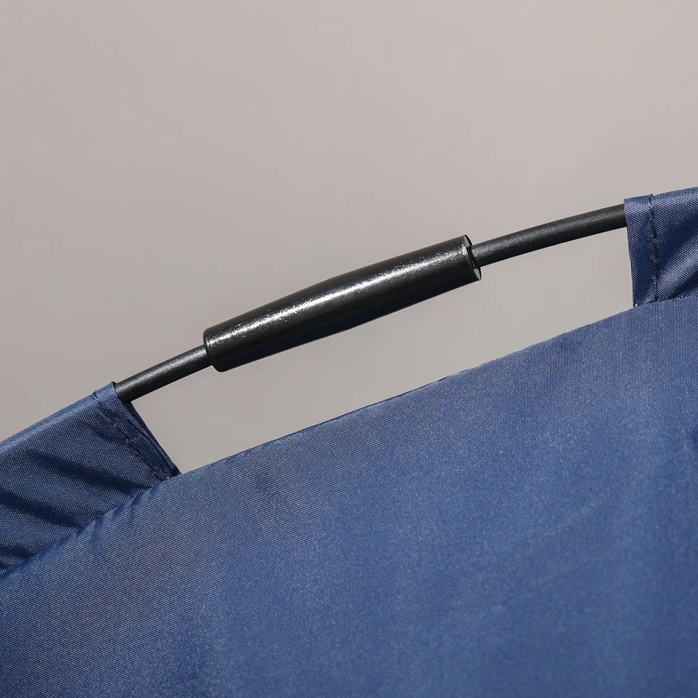 PawHut Κρεβάτι κατοικίδιου με τέντα, κρεβάτι σκύλου, αναδιπλούμενο, ανθεκτικό στις καιρικές συνθήκες, Μπλε