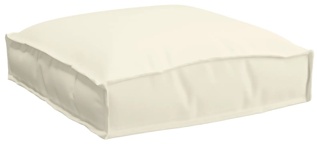 vidaXL Μαξιλάρια Παλέτας 2 τμχ Κρεμ 40 x 40 x 8 εκ. Ύφασμα Oxford.