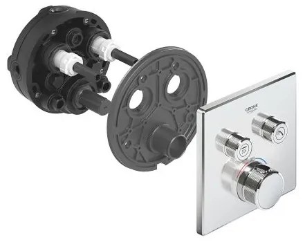 Θερμοστατική εντοιχιζόμενη μπαταρία 2 εξόδων Grohe ΙΙ-Xalkino mat