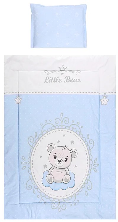 Σετ Σεντόνια Κούνιας 3τεμ. 70x140cm  Little Bear  Blue 10420015901  Lorelli