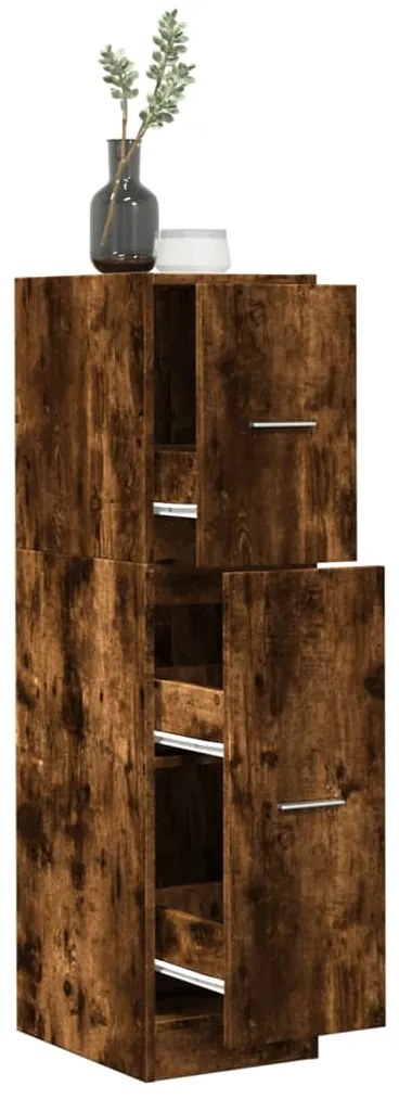 Συρταριέρα Γενικής Χρήσης Καπνιστή Δρυς 30x41x118 Επεξ. Ξύλο