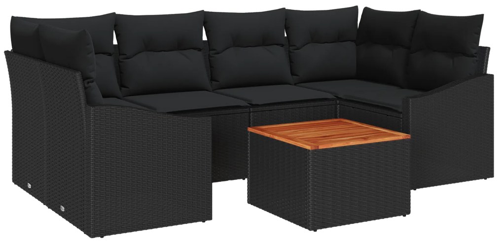 vidaXL Σετ Σαπονιού Κήπου 7 pcs Μαύρο 55 x 55 x 37 εκ
