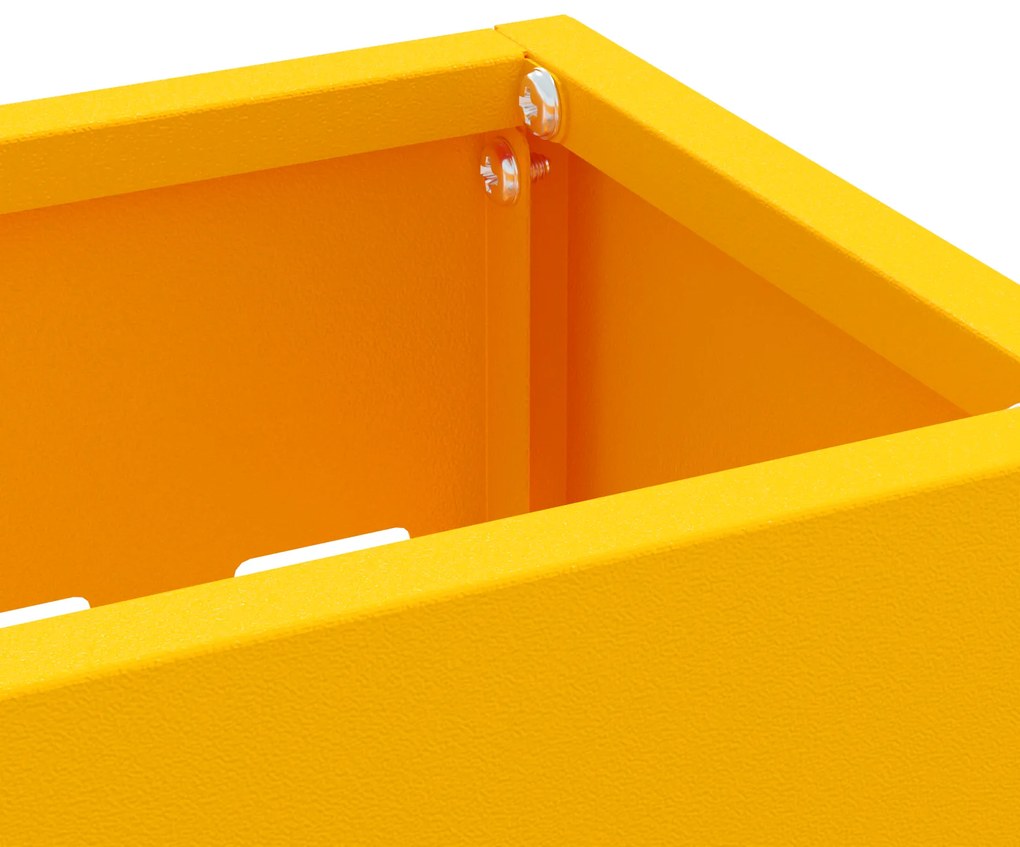 vidaXL Μουσταρδί Κρατητής Ομπρέλας, 28x12x41 εκ, Ατσάλι