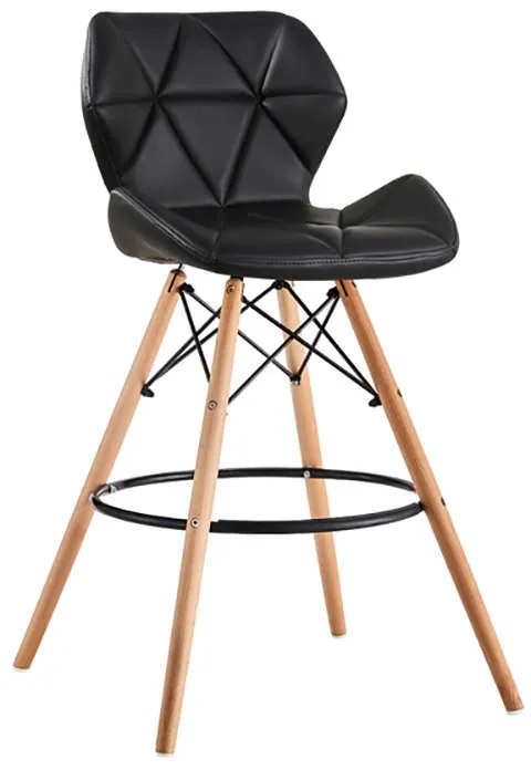 MARGO ΣΚΑΜΠΟ ΜΑΥΡΟ(Σ2)ΞΥΛΟ/ΔΕΡΜΑΤΙΝΗ 54Χ57Χ72-96εκ. ZITA PLUS 54Χ57Χ72-96εκ.