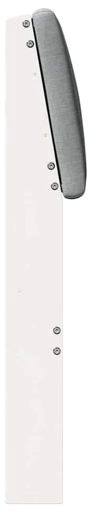 vidaXL Ταπετσαρισμένο κεφαλάρι Ανοιχτό γκρι 140 cm