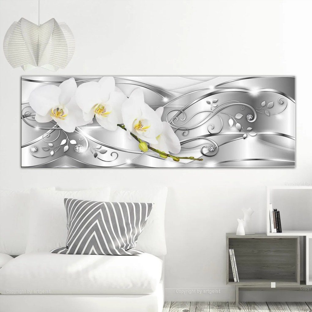 Πίνακας - Flowering (1 Part) Narrow Silver 135x45