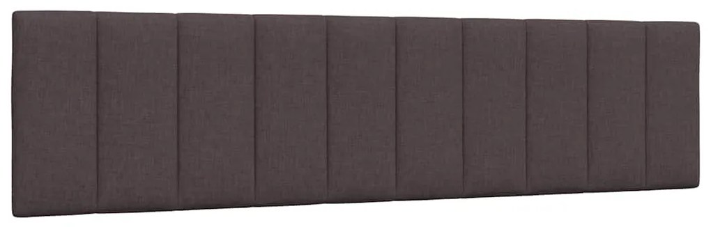 vidaXL Σκελετός Κρεβατιού Χωρίς Στρώμα Hanko Σκ. Καφέ 200x200 εκ. Υφασμάτινο