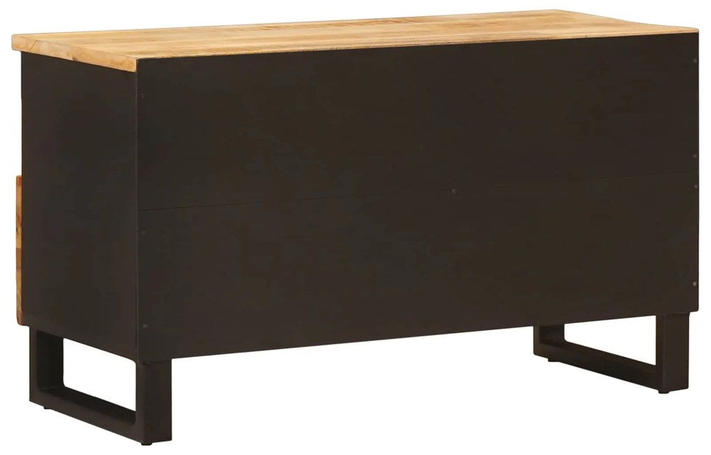 vidaXL Ντουλάπι TV με ράφι Καφέ 80 x 33,5 x 46 εκ. Στερεό ξύλο μάνγκο