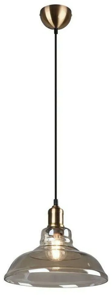 Φωτιστικό Οροφής Aldo R30731004 1xE27 28W Φ28 150cm Οld Βrass RL Lighting Metal, Glass