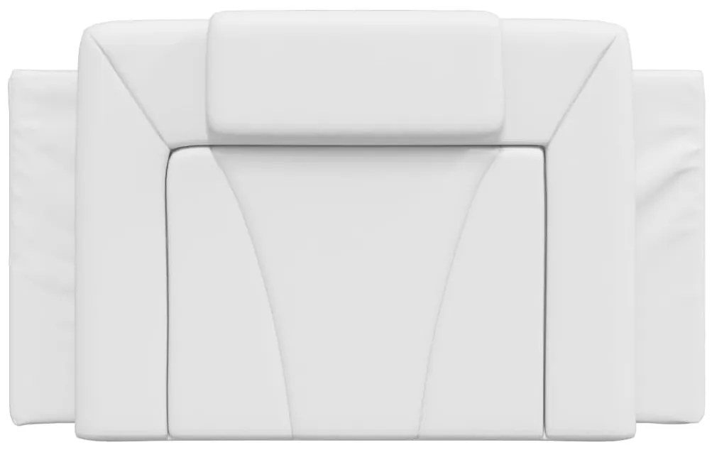 vidaXL Μαξιλάρι για Κεφαλάρι Viana Λευκό 90 εκ. από Συνθετικό Δέρμα