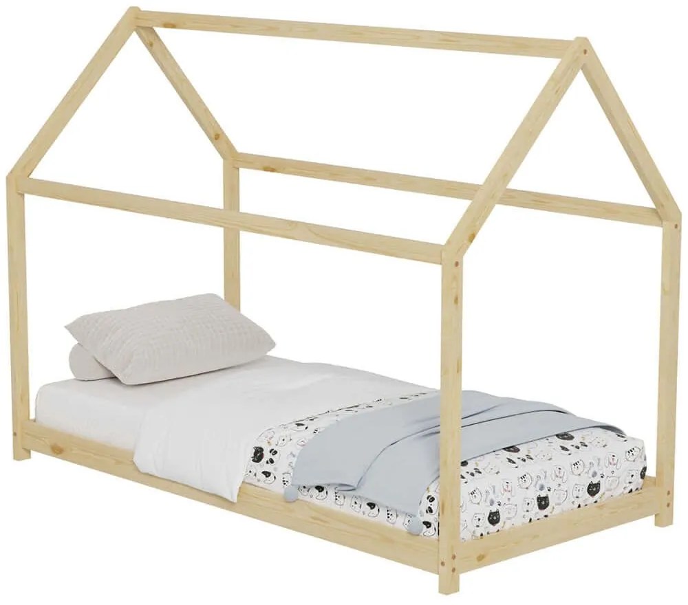 Κρεβάτι Παιδικό Pepe (Για Στρώμα 70x140cm) HM678.01 146x77x128cm Natural Single