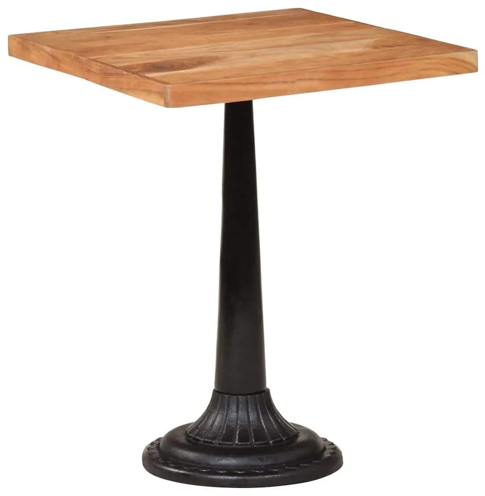 vidaXL Τραπέζι Bistro 60 x 60 x 76 εκ. από Μασίφ Ξύλο Ακακίας