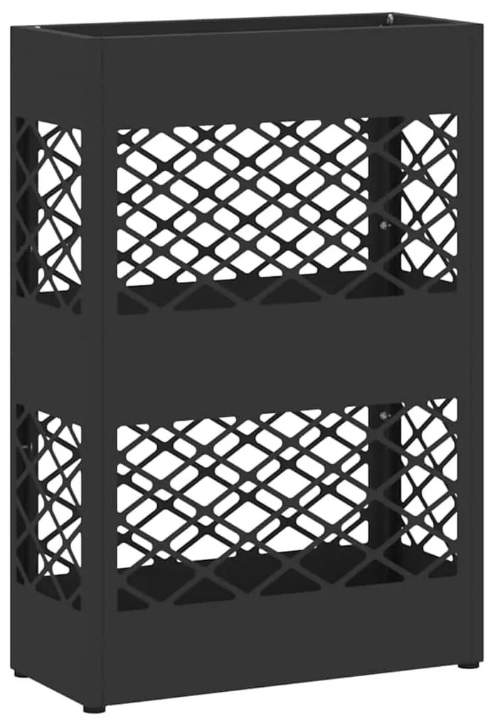 vidaXL Σχέδιο & βάση αποθήκευσης Μαύρο 28 x 12 x 41 εκ Ατσάλι
