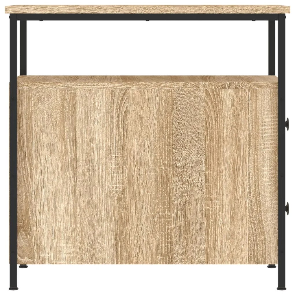 vidaXL Κομοδίνο Sonoma Δρυς 30 x 60 x 60 εκ. από Επεξεργασμένο Ξύλο